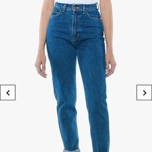 American Apparel High Waisted Jeans